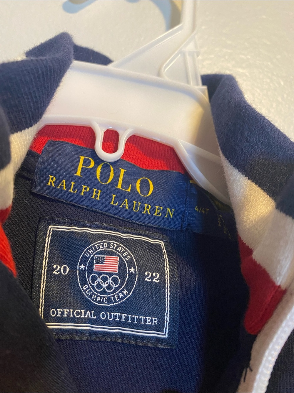 Polo Ralph Lauren 2022 USA Olympic Team Track Suit 4T Blue Full Zip Jacket Pants - Picture 5 of 16